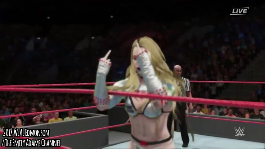 EmilyAdamsbyWAE's tweet photo. For those who don't like my actions as of late... #WAEU #TheEmilyAdamsChannel #EmilyAdams #WAEUniverse #WWE2K18 #WWE2K #WAE https://t.co/XqTY3JT0pY