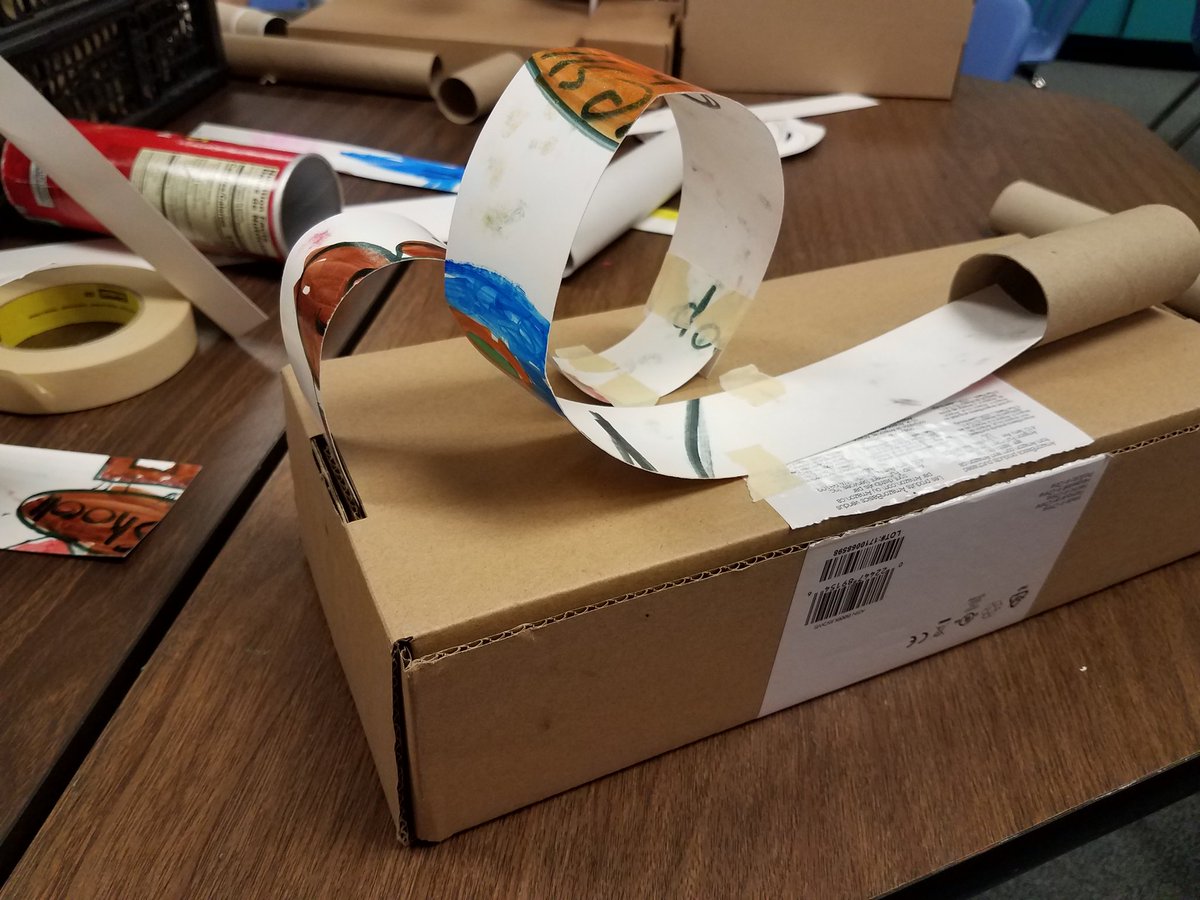 artsteamteacher's tweet photo. #STEAMrollercoasters @CME_Tigers @artsteamteacher #cmeoutclass https://t.co/F8oU90QUrN
