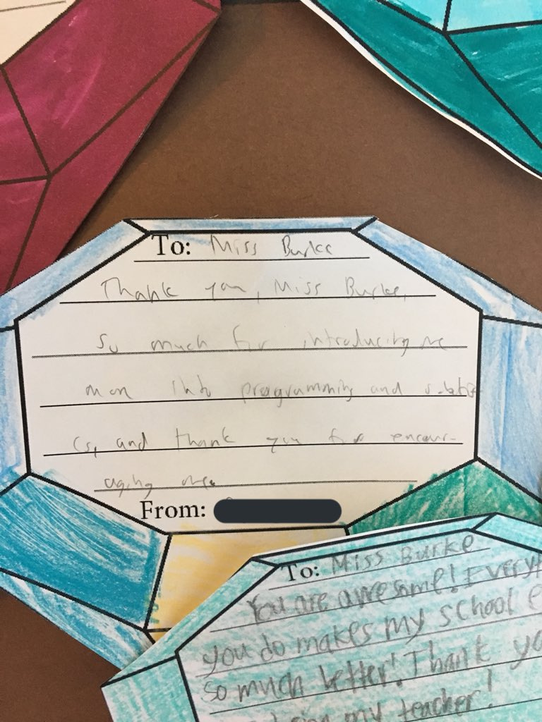 MsB1617's tweet image. Love all of these special notes during this week! ❤️ Loving all the ones about tech, programming, and #e4tech, and mathematicians! @E4Tech_Teacher @WestlakeSchools @BassettPTA thanks for all your hard work to make this a special week!