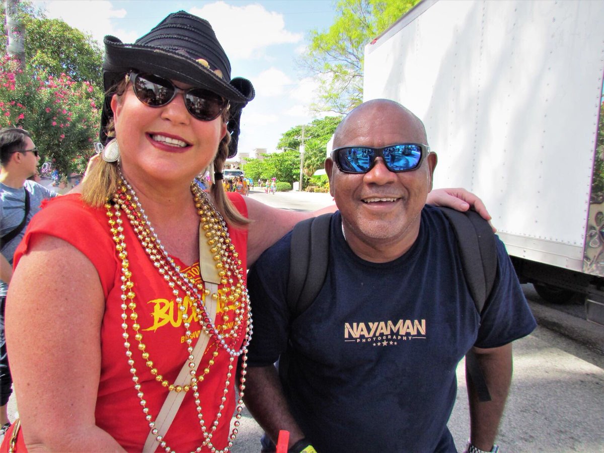 You know #batabano2018 was nice when you meet up on your old boss and having lots of laughs on the road. Thanks to her photographer nanny that took the picture. I don’t usually post pictures of myself but this was a special moment. #goodpeople #thankful #caymankind