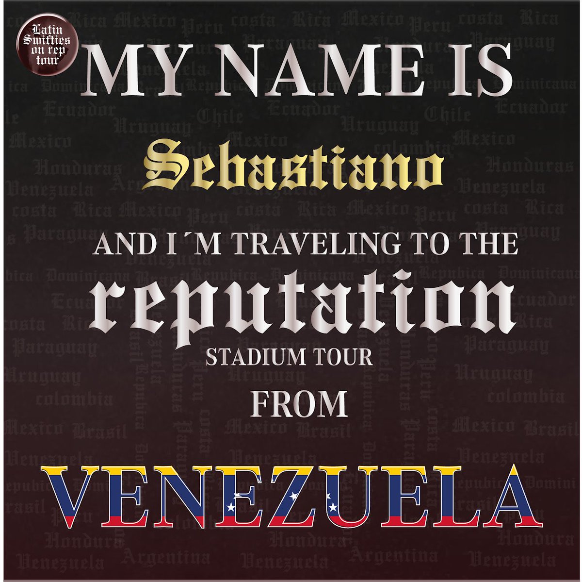 alltooseb's tweet image. #LatinSwiftiesOnRepTour #LatinSwiftieOfTheDay #taylorswift 
@taylornation13 @taylorswift13 @latinsonreptour