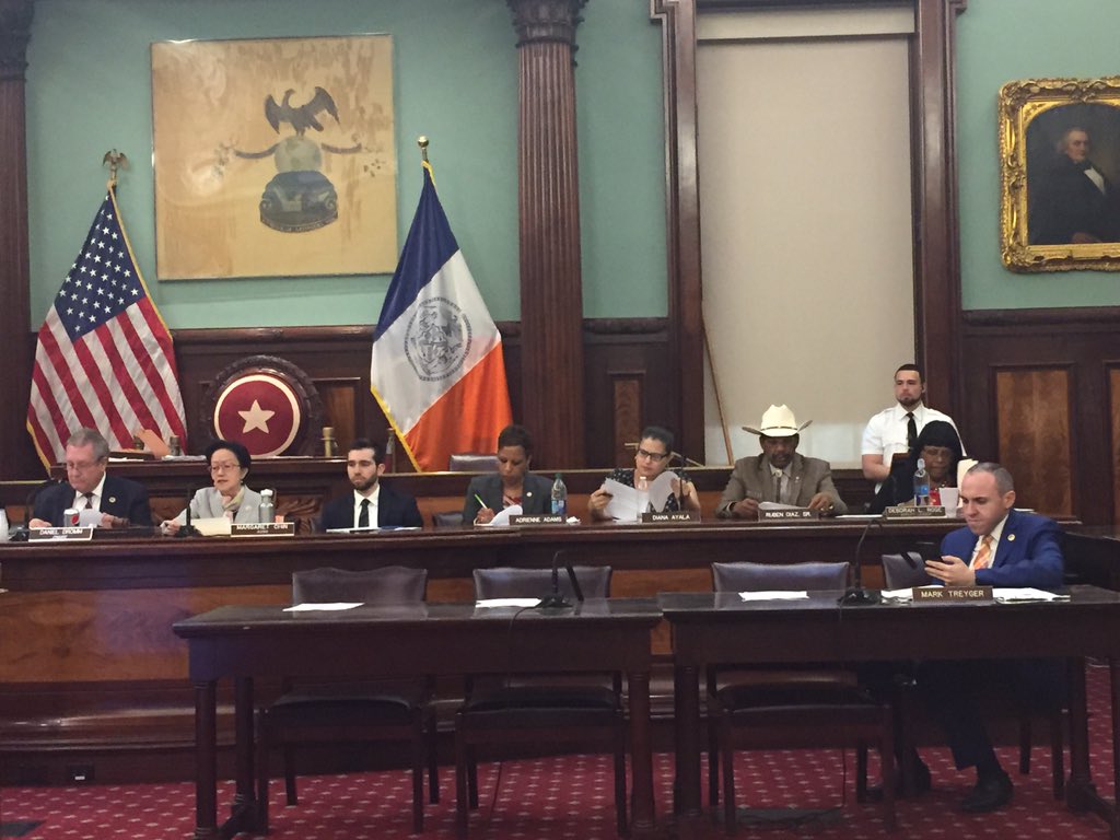 .@UNHNY at the @NYCCouncil hearing on the Department for the Aging. Eager to hear how @NYCMayor will support our City's #OlderAdults & the nonprofits that serve them. We need more funding for meals & model budget! #SeniorCenters #Meals #NORCs #StrongNonprofits