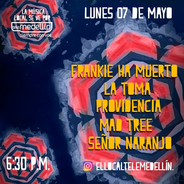 Telemedellin's tweet image. Comenzamos la semana con lo mejor de #ElLocal 6:30 p.m.
&amp;gt;&amp;gt;&amp;gt; @frankiehamuerto @La_Toma   #Providencia #MADTREE 
#SeñorNaranjo