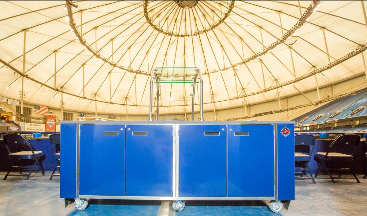 GalleryCarts's tweet photo. Feels good to be home. Our Tropicana kiosks are in and ready to cheer on the @RaysBaseball to victory! https://t.co/iJioeYuf0t