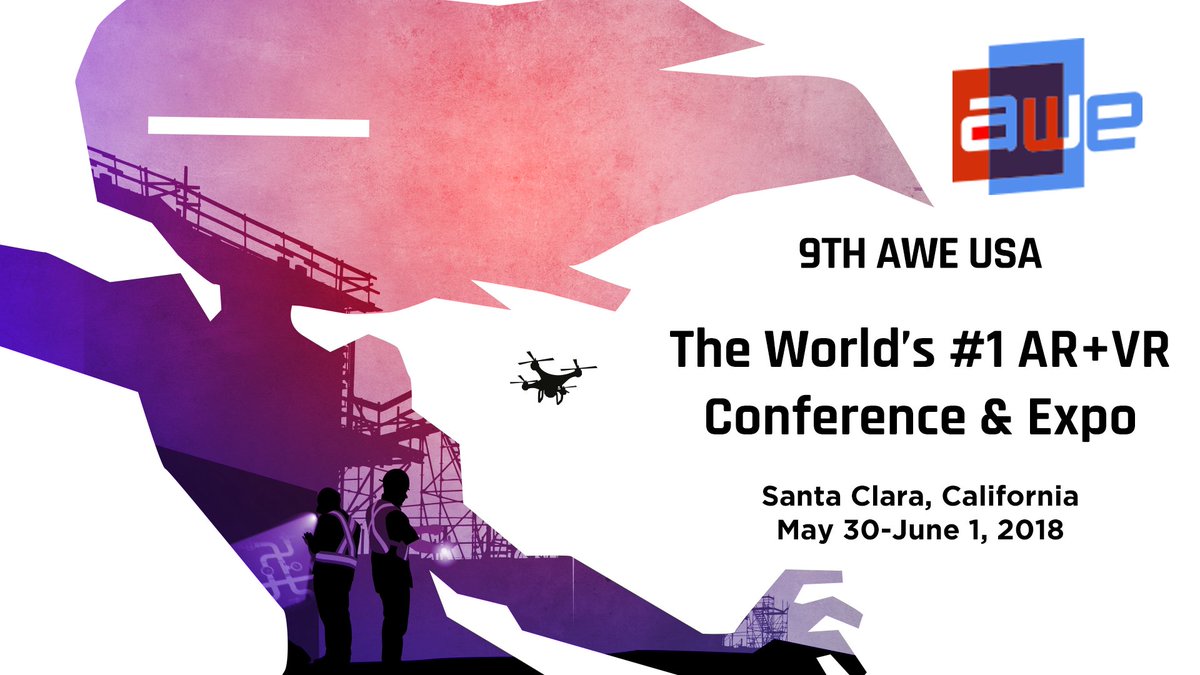 ARealityEvent's tweet photo. #AugmentedReality &amp; #VirtualReality are already bringing people together! This year's #AWE2018 attendees are traveling from all over--from Australia, Brazil, Spain, Switzerland, even Azerbaijan. It's truly the age of #XR https://t.co/R3ixy8y64I #ARVR #VRAR https://t.co/YTwDdfQCOn
