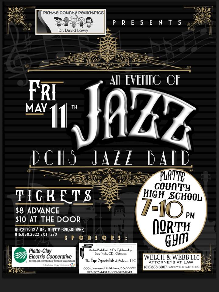 An Evening of #Jazz is almost here! Friday, May 11th from 7-10pm. Don't miss it! #PCHSJazz #PCHS #PCJazzEnsemble #PCR3