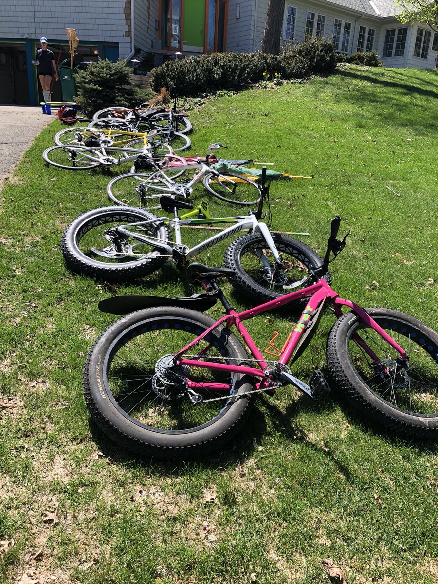ToddMilbrandtMD's tweet image. Doing the spring cleaning of the garage after a long #mn winter..reveals a serious bike problem. #bikeaddict