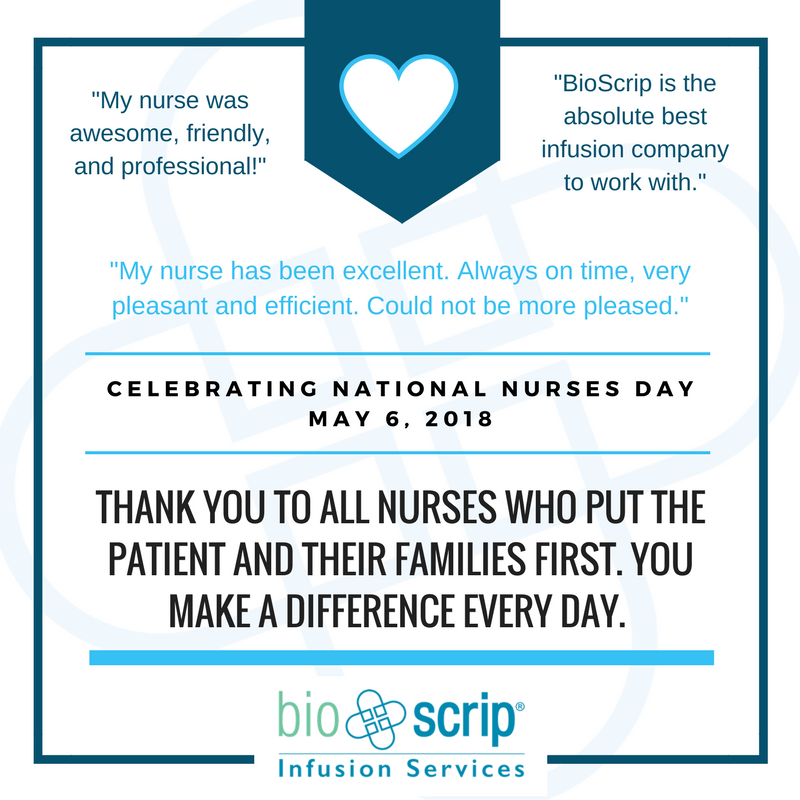 BioScripInc's tweet photo. Thank you to all the dedicated nurses who care for their patients and their families. #teambioscrip #bioscrip https://t.co/wAraL0dJr6