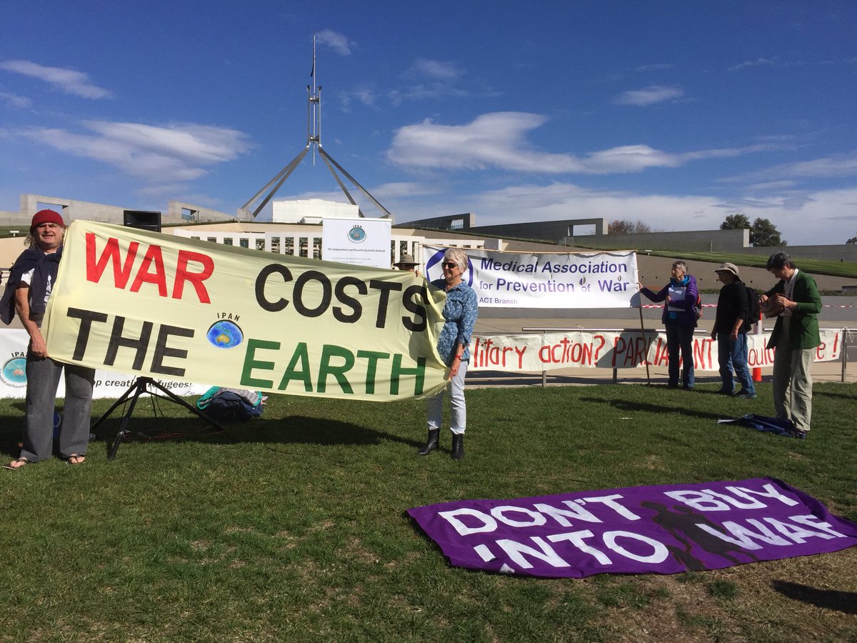 War costs the earth. Scrap the $3.8B for arms industries @IPAusNet @WilpfAustralia #dontbuyintowar #Auspol @markbinskin_cdf @RichardMarlesMP