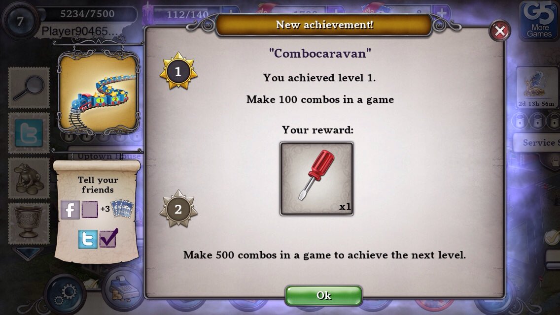 Player904652053 completed the 'Combocaravan' achievement, stage 1 and received rewards! g5e.com/fb_detect/96/