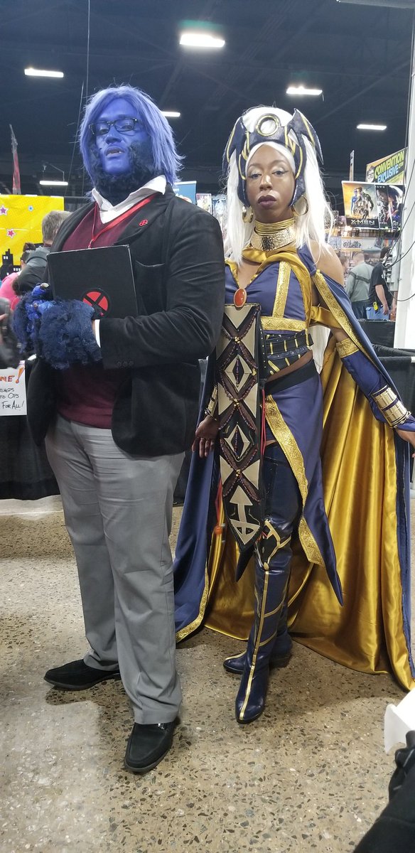 Joebeastmccoy's tweet photo. Beast and Storm , distinguished #XMen making #mutantkind look good #marvelmonday #Beast #Storm #mutantmonday #marvelcosplay #stormcosplay #Beastcosplay #greaterphiladelphiacomiccon #xmenassemble #iamororo #hankmccoy #cosplayers #photooftheday #cosplaygirl #awesomeness https://t.co/1LcOG8MZTa