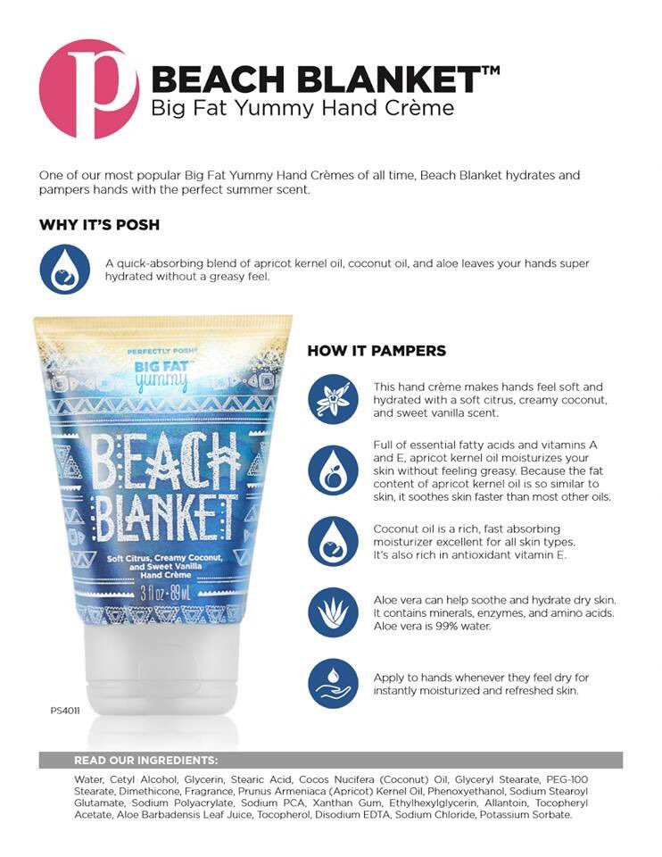 PoshyKimW's tweet photo. The Beach Blanket BFYHC is back!!
The scent is citrus with vanilla and coconut with more emphasis on the citrus versus vanilla or coconut.
#BeachBlanket #Citrus #Coconut #Vanilla #ReturningFavorite #BFYHC #NoGreasies #ApricotKernalOil #CoconutOil #Vegan #AddictedToPosh #Yummy https://t.co/sqY4fHBASn