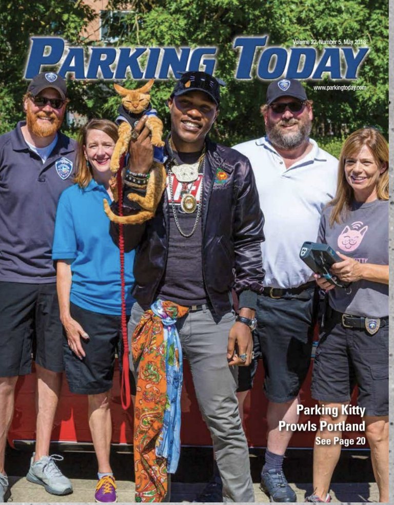 parkingtoday's tweet photo. The latest May issue of #ParkingToday the magazine is available #online: "#ParkingKitty (@PassportHQ) Prowls Portland" https://t.co/MCRU9rDLoW - #parking #mobility #smartcity #innovation #MaaS #transportation https://t.co/3y1P9NoTde