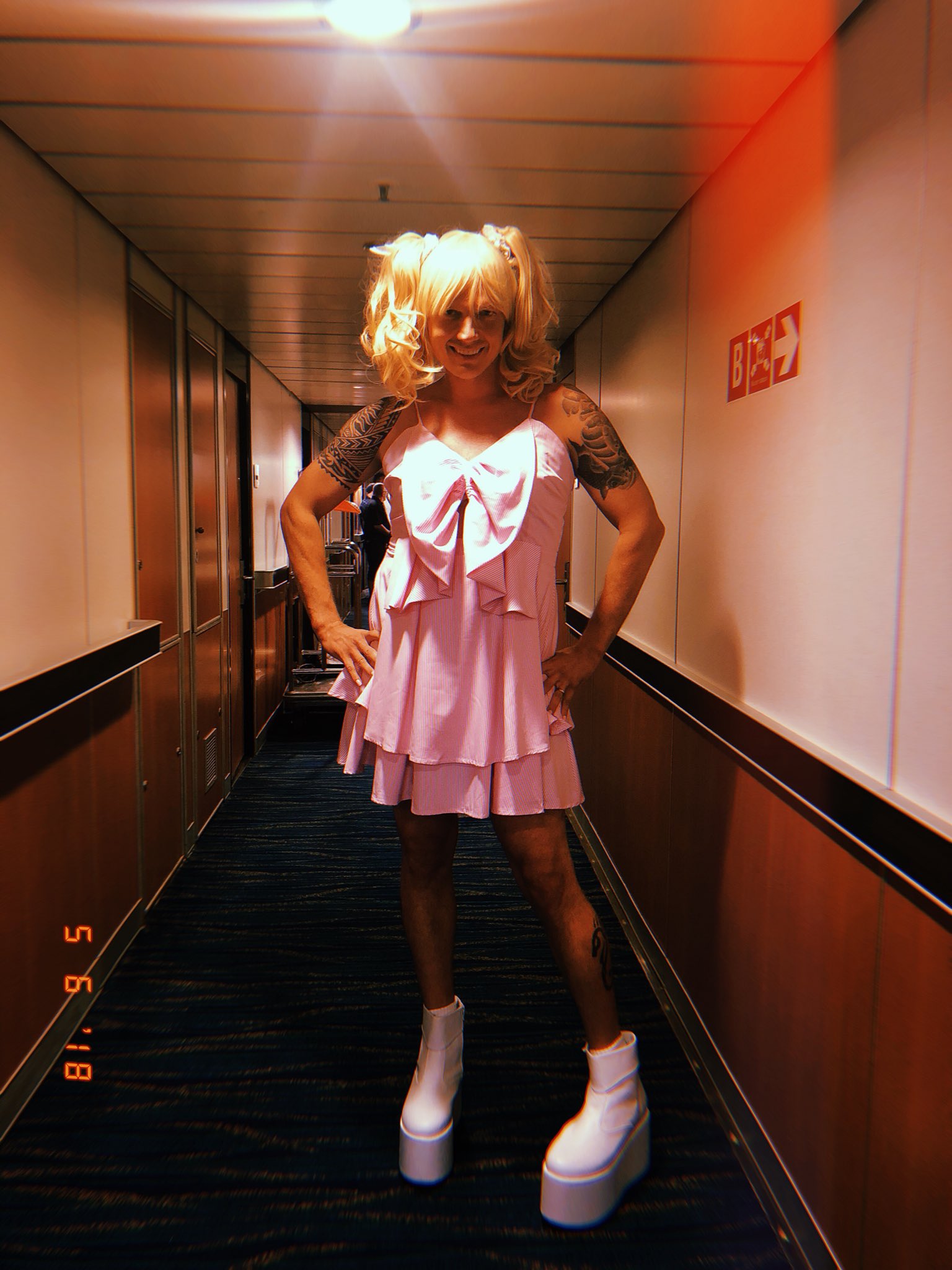 Emma bunton pink dress cheap