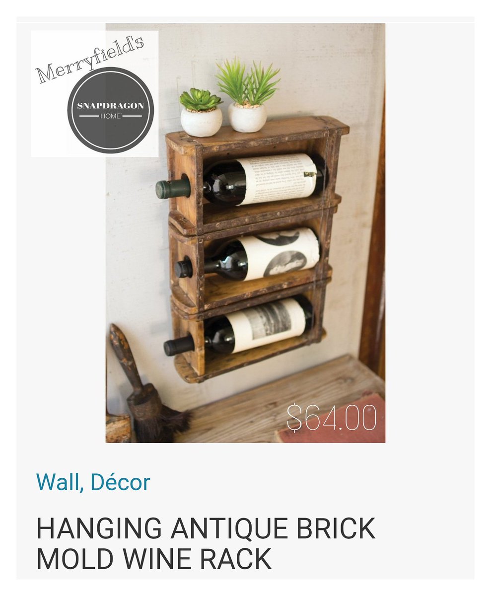 canvas_clean's tweet image. snapdragonhome.com/?aff=2588
CONGRATULATIONS: you made it through Monday!
Celebrate with a little wine. 
This unique piece is perfect for your bar area. #CHEERS

Shop &amp;amp; Follow on Facebook @ MERRYFIELD&apos;S SNAPDRAGON HOME

#WINE #decor #rustic #metal #bar #snapdragon #girlsnight #toast