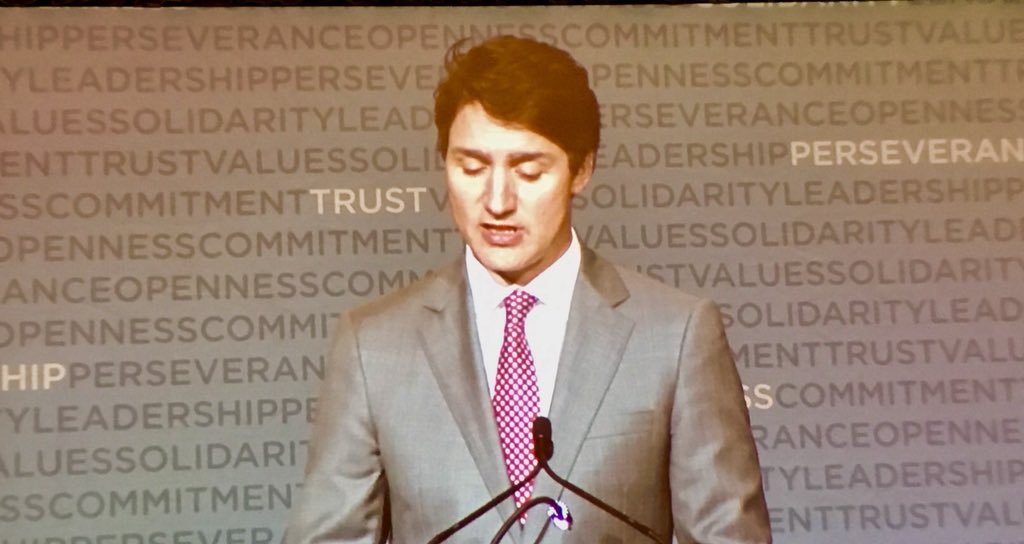 “Our country was built by tradespeople and our future depends on your continued success,” says <a href="/JustinTrudeau/">Justin Trudeau</a> <a href="/CDNTrades/">CDN Building Trades</a> 2018 conference.