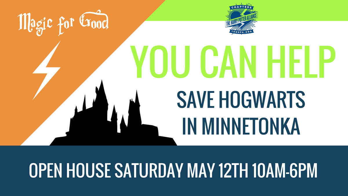 magicforgood's tweet photo. Hogwarts in Minnetonka needs your help!
We're looking for volunteers and people who are interested in helping us to bring it back this Fall. We'll have volunteer sign up sheets, people to talk to, and fundraising. https://t.co/MMxJF7j0GA https://t.co/jmm7BzKEat