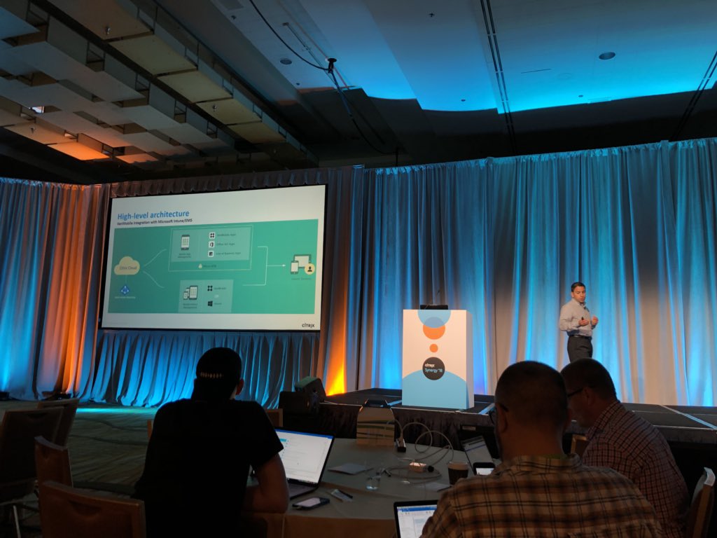 josearvelo's tweet photo. XenMobile + Intune = best of both worlds? What do you think? #CitrixSynergy #csstechedgegeek #citrixsynergy2018 https://t.co/jkLzNLrT46