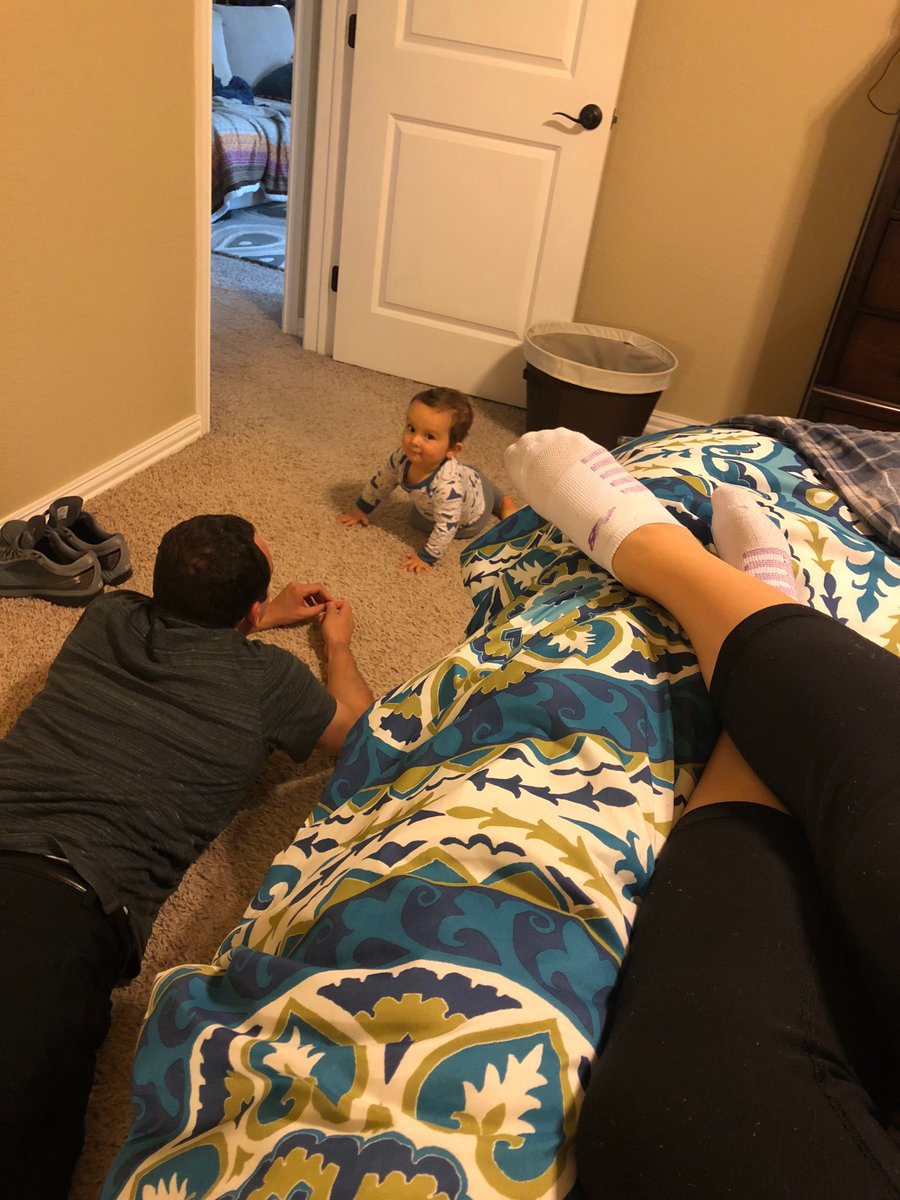 swagner1488's tweet photo. @Katie_Bragg_MHS set up the best teacher appreciation week. She’s my hero! Day 1: donuts, coffee, and pjs. Since I sleep in yoga pants, those count as pjs, right?! #m9lovesteachers 

Also, props to @coleman_wagner for styling my hair for my sleeping picture 😂 https://t.co/EQNbubvMOi