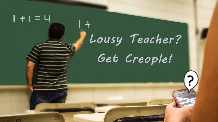 creoples's tweet image. Have a lousy teacher or professor? Get Creople and share the details! Coming soon! #collegeproblems #schoolproblems
