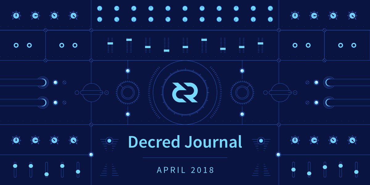 Introducing #Decred Journal! A detailed synopsis of what happened in our community over the last month. If you're struggling to keep up-to-date with all the $DCR happenings in the #blockchain and #crypto space, check out the April edition. It's out now! reddit.com/r/decred/comme…