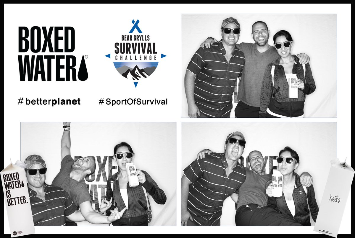 Throwback to last weekend at Bear Grylls Survival Challenge! <a href="/boxedwater/">Boxed Water</a> <a href="/BearGrylls/">Bear Grylls OBE</a> <a href="/BGSurvival/">BG Survival Academy</a>