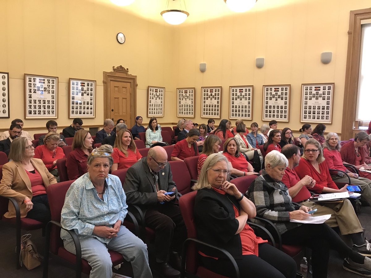 powertobeheard's tweet photo. Colorado @MomsDemand and GVP advocates gather at #coleg for the #CoRedFlag hearing. Room is overwhelmingly packed with support for the bill. https://t.co/KbYYRW6YJ5