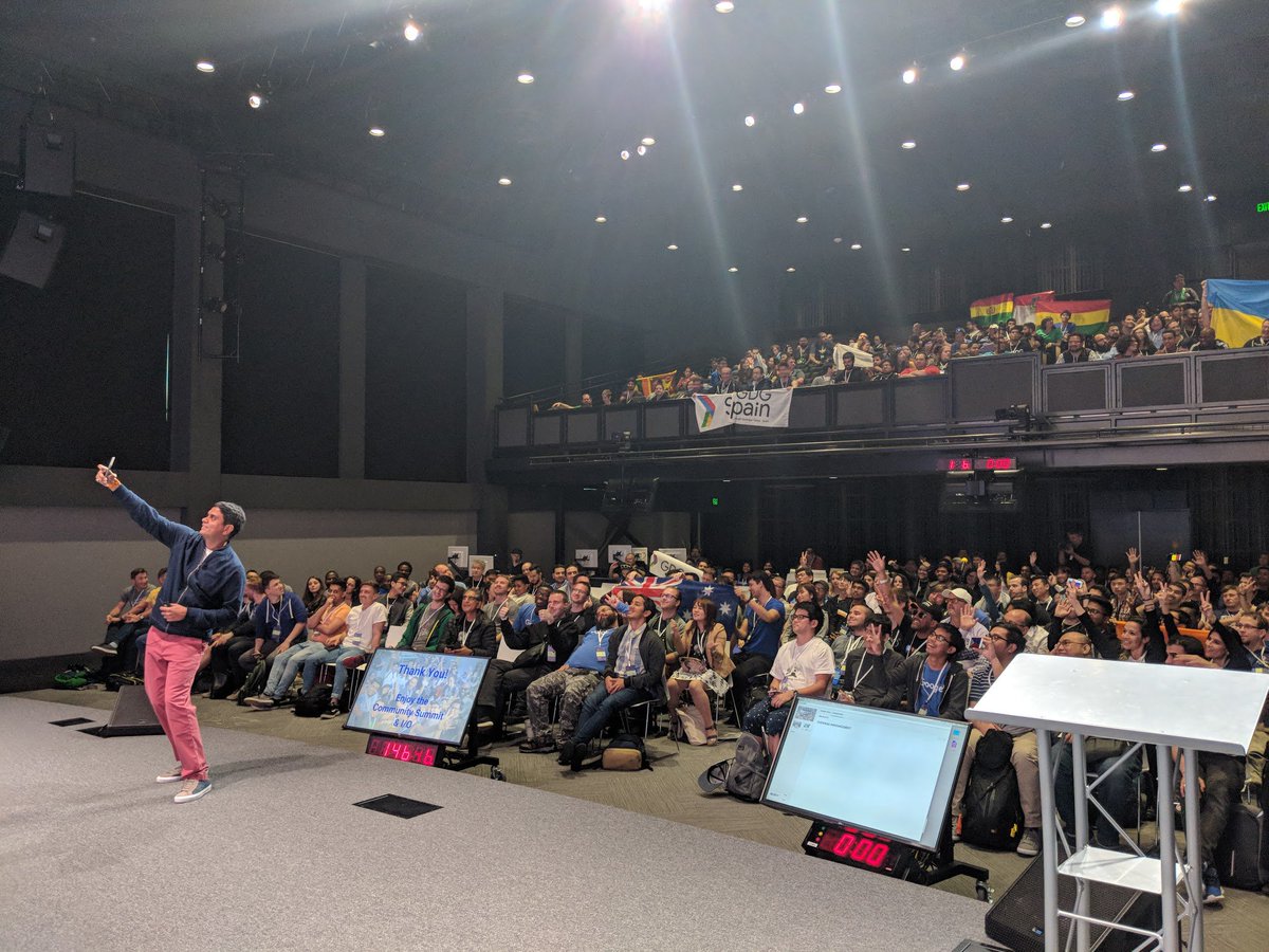 tripathiuttam's tweet photo. Awesomeness at #GDG #communitysummit Thank You all the Community Leaders from across the world for joining us!! #CommunityFirst #io18 #pathtoio18 @dsmcl @jen_kohl @adamse @danfranc @EricaKHanson https://t.co/y0Rd2pvW9U