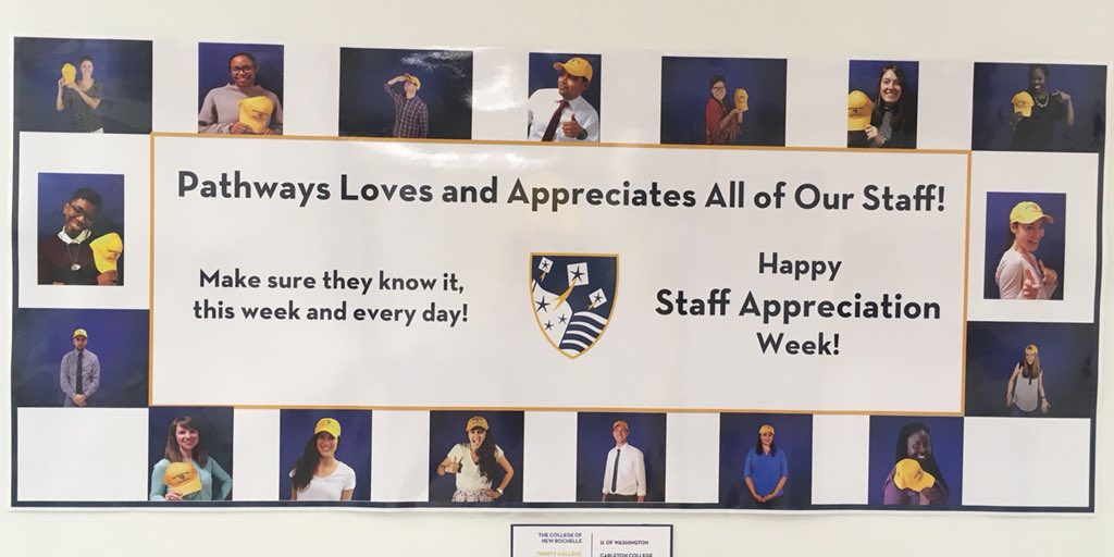 DPPathways's tweet photo. Let staff Appreciation Week begin! #youareappreciated https://t.co/66v4HZ1jCk