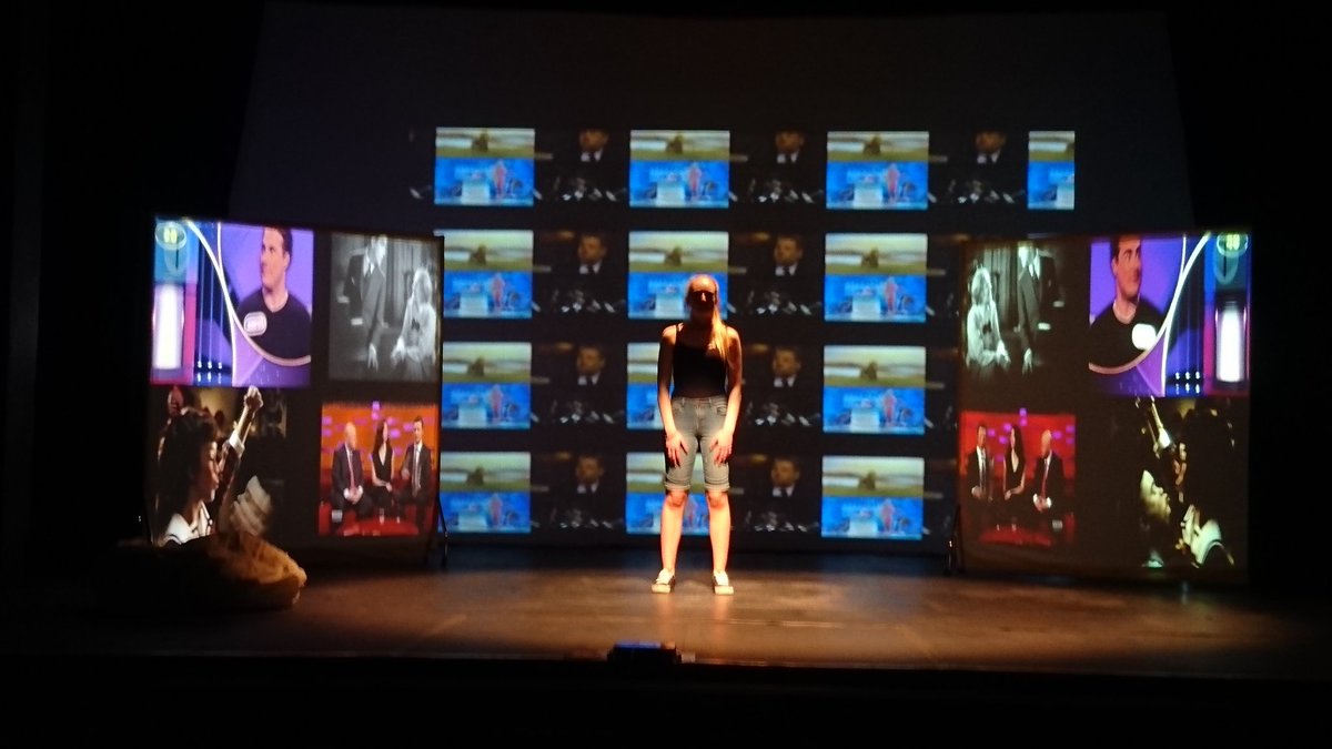 Very exciting to get into Cheltenham Playhouse today to set up for the Level 6 production 'TRUST'. tickets available for Fri and Sat.