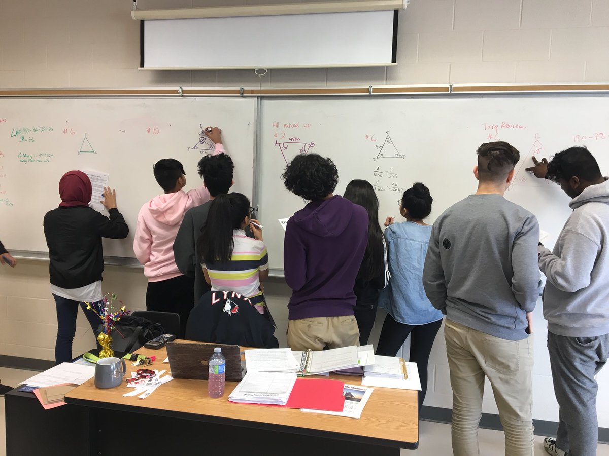 MegDonaldson3's tweet image. Our “vertical” classroom. Everyone pitches in and ‘brings up a friend’ to help/support. #learningindifferentways #collaboration #trig #mcf