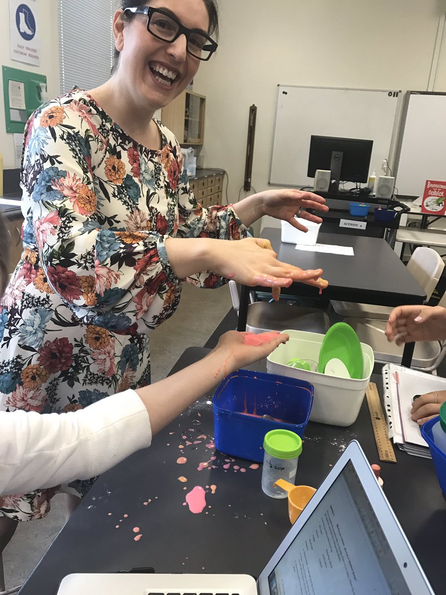 Such a fun experiment making oobleck on a Tuesday Morning! #acued_p