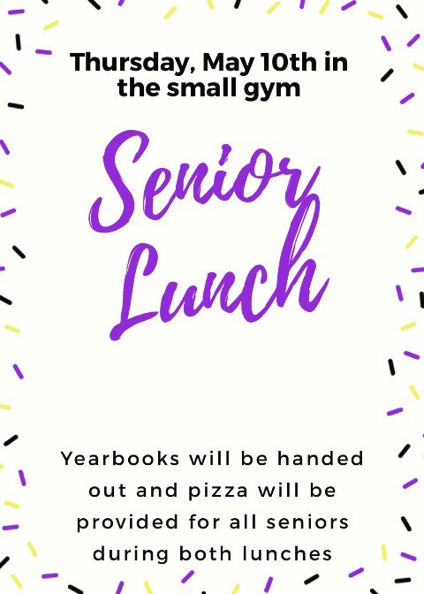QC2018's tweet photo. Our Senior lunch is this Thursday during both lunches!! Pizza will be provided and yearbooks will also be passed out so don’t forget to come!! https://t.co/N6ijvNhGqH