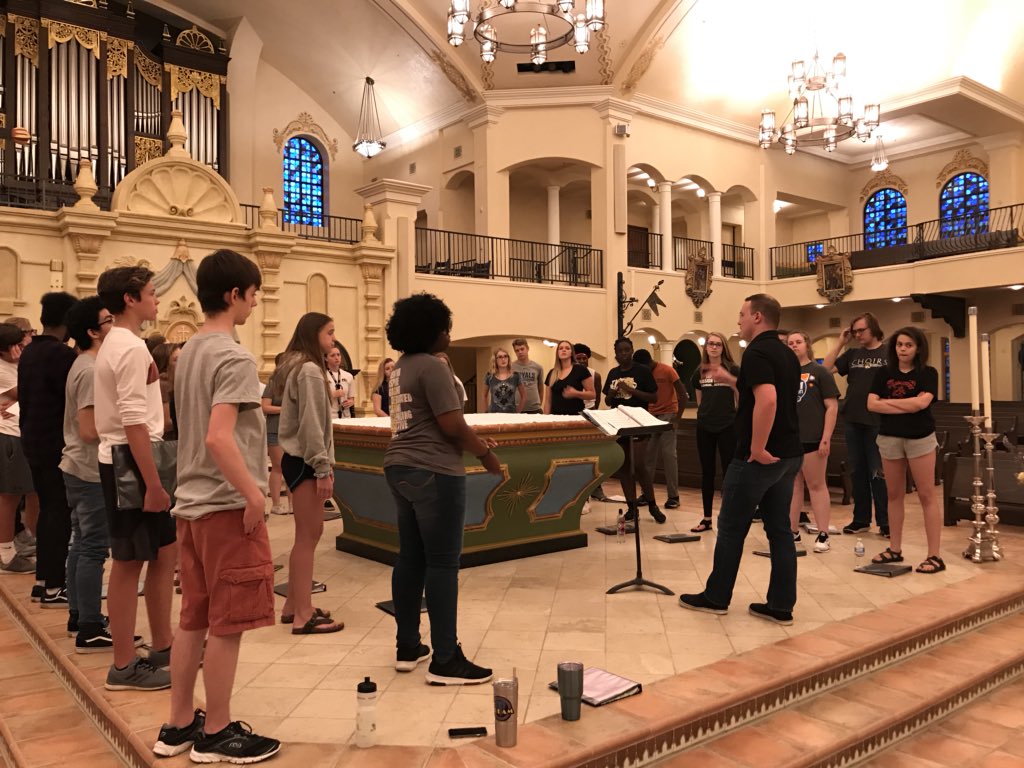 Great rehearsal tonight. Bring your mom to our concert on Sunday! She will thank you!