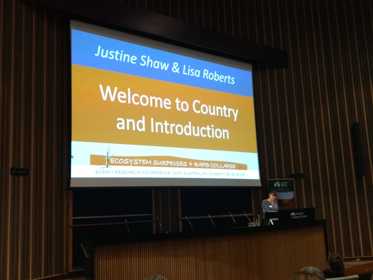 theplantpressAU's tweet photo. Just starting the Boden Conference on Ecosystem Surprises and Rapid Collapse at the Shine Dome, Canberra #AustralianAcademyofScience Speaking on #Pindan #Kimberley https://t.co/WNXWFQWH5q