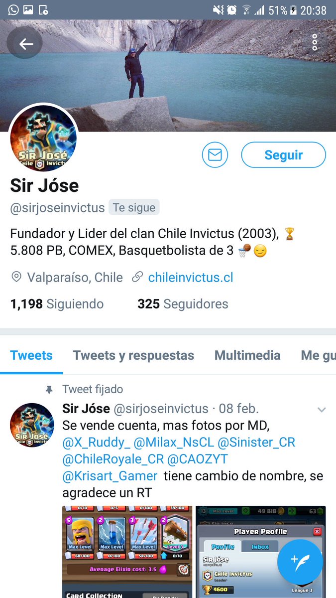laloalz's tweet photo. TODA LA GENTE QUE PUEDA!! A FUNAR POR FAVOR A ESTE TIPO!!  @sirjoseinvictus  Le robó una cuenta lv 13 a un cercano mio @Mvtivsebvstivn  por favor den RT !! Y ayuden a funarlo por favor!! 🙏🙏🙏 esa es la cuenta robada!!! https://t.co/UwpsDnIk8W