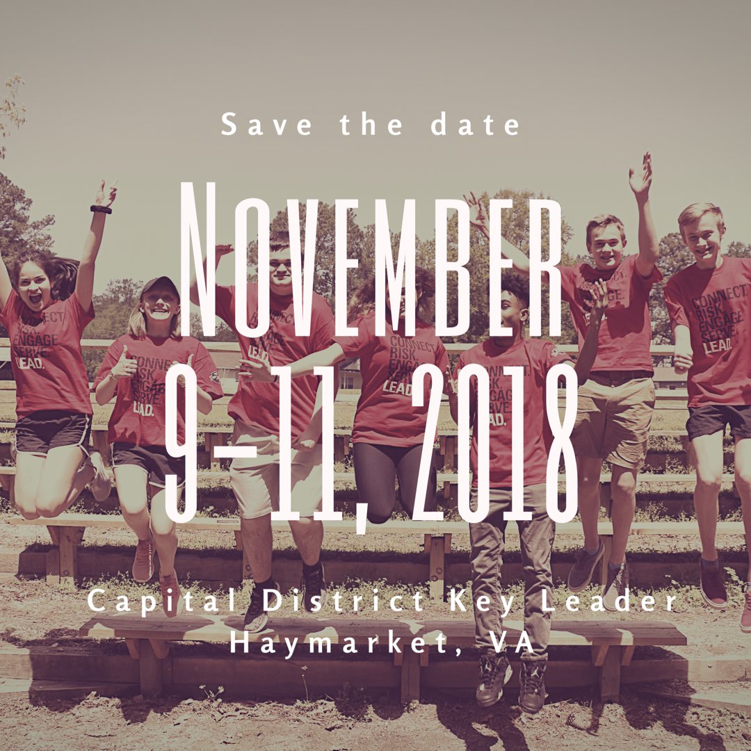 CapKeyLeader's tweet image. Take note of our updated dates!