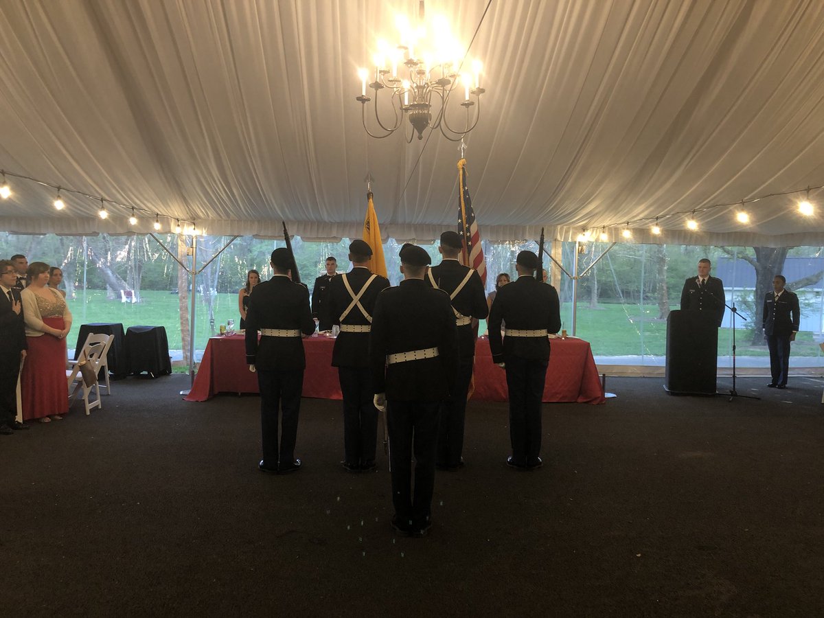 ShipRotc's tweet photo. This past Friday, the Raider Battalion had their annual Dining Out. During the event, we partook in the time honored tradition of the table for our fallen soldiers. Congratulations to MAJ William H. Lloyd for being inducted into the Raider Battalion Hall of Fame! #Shipisit https://t.co/GxxRvDYNrB