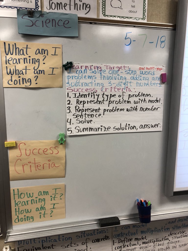 The TS &amp; Ss <a href="/douglastylerisd/">Douglas Elementary</a>  are rocking the #TEKS! Look at these #learningtargets &amp; #successcriteria!