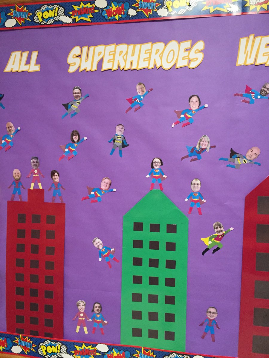 EMMS_McDowell's tweet photo. Teacher Appreciation Week. Day 1. Breakfast of Champions. Not all superhero’s wear capes...some are teachers. @McDowell590 https://t.co/1VT6rGrrsf