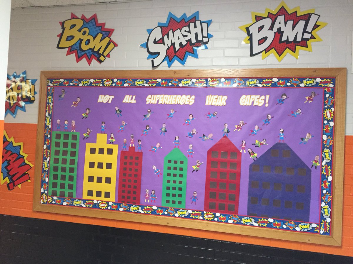 EMMS_McDowell's tweet photo. Teacher Appreciation Week. Day 1. Breakfast of Champions. Not all superhero’s wear capes...some are teachers. @McDowell590 https://t.co/1VT6rGrrsf