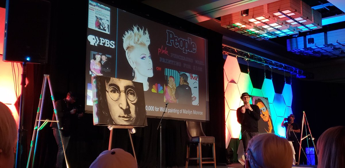 Andrea_VisitGR's tweet photo. #svsummit18 has officially started with crayons and graffiti art. Let's draw something outside the corporate box. https://t.co/9GHgoMWbcn
