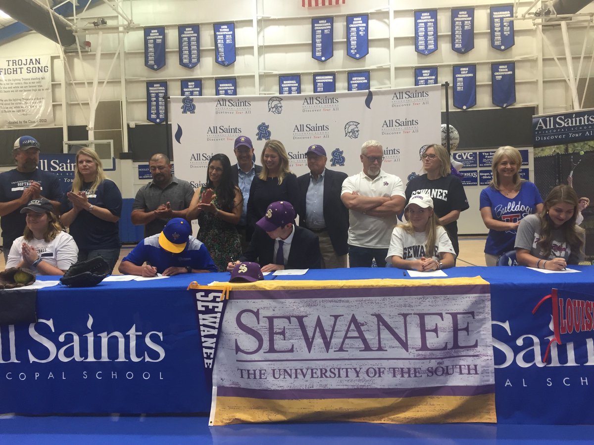 Congratulations to all five @AllSaintsTyler student athletes who signed today! <a href="/GoASESTrojans/">Trojan Sports</a> <a href="/MccreerySully/">Sullivan</a> 

STORY &amp; VIDEO: cbs19.tv/article/sports…