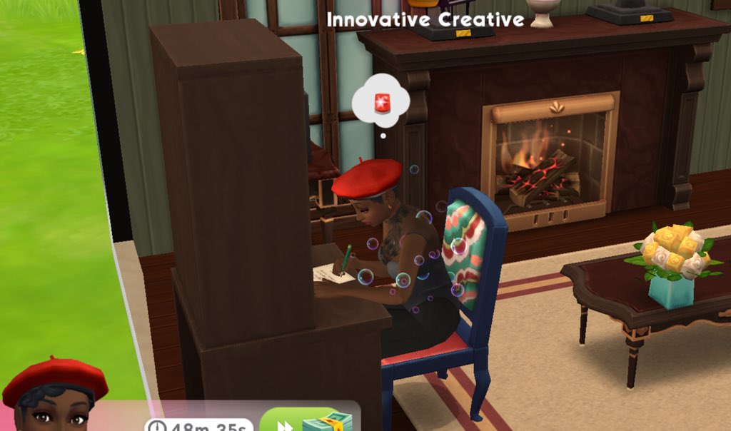 I loooooooove making my Sims do the same things that I like to do with my free time!