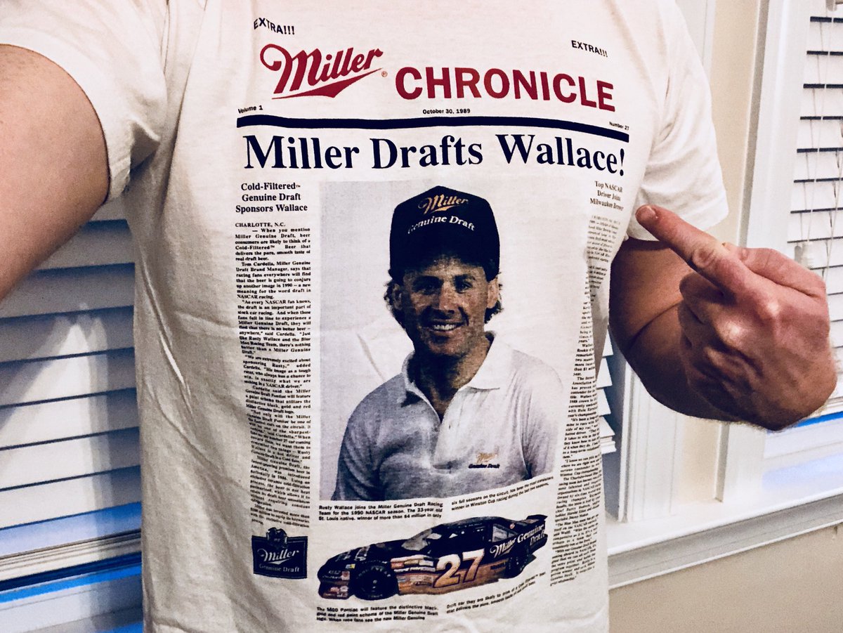 GregWallace66's tweet photo. Solid eBay find from 1989. #NASCARThrowback #ColdFiltered #NeverHeatPasteurized https://t.co/SUisoM3odm