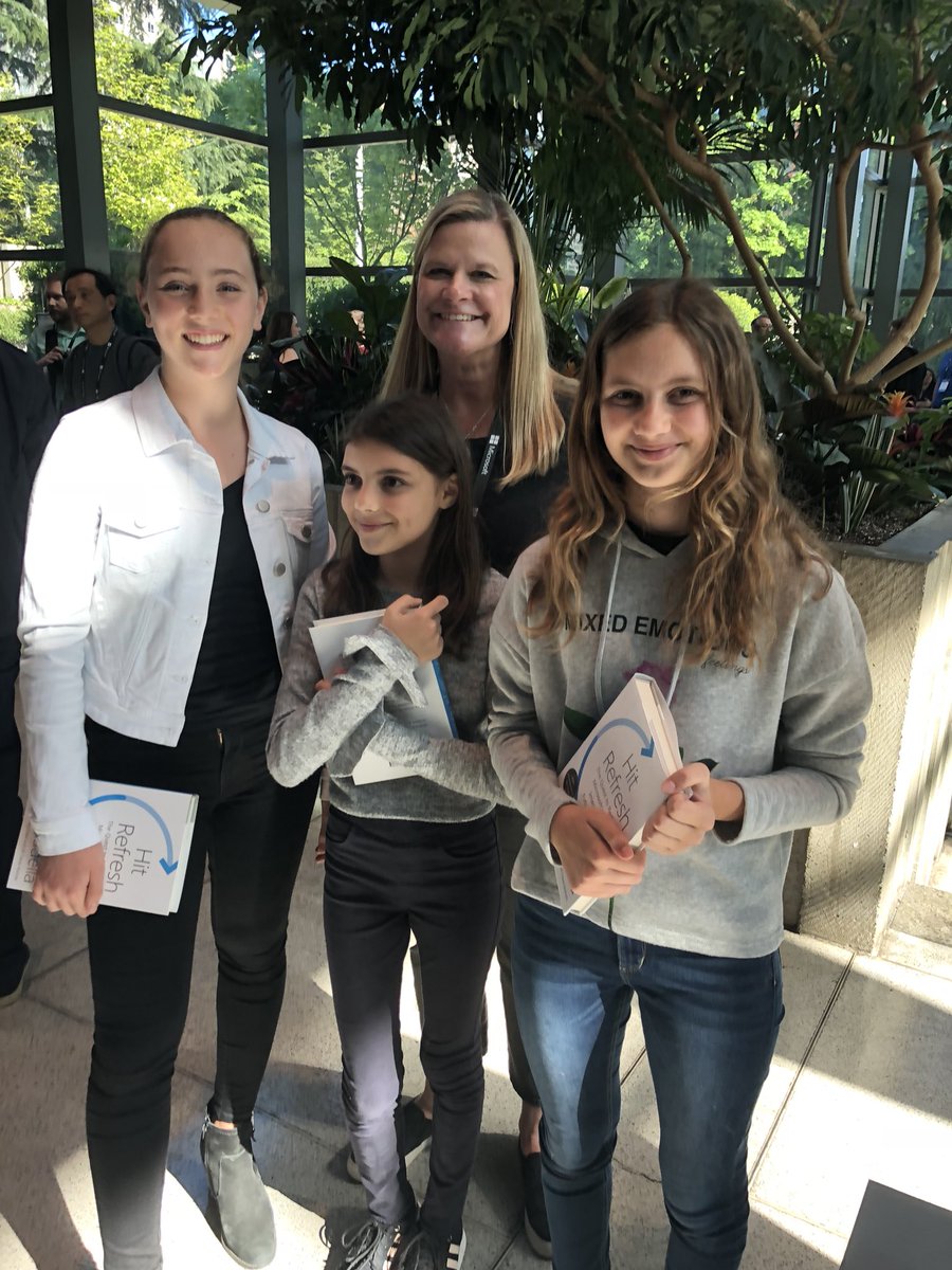 Hanging with some of our youngest #MSBuild attendees: Ruby, Disa and Anna!