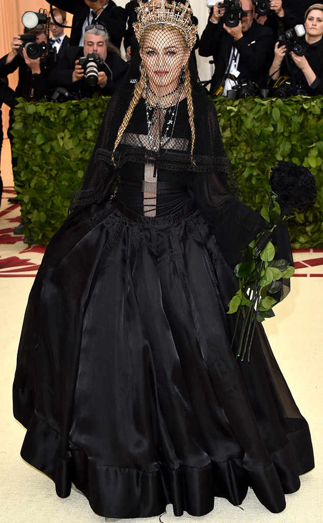 enews's tweet photo. Madonna came to the #MetGala like a prayer. #MetHeavenlyBodies https://t.co/sPB2pyieEb