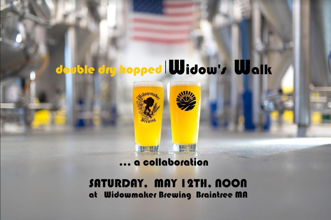 WidowmakerBrew's tweet photo. We had so much fun the first time we decided to do it again! We will be releasing a collaborative beer we brewed with our buds @Vitaminseabrew Saturday. DDH Widow's Walk IPA will be available at noon in our tap room! https://t.co/wjzEdwDe7C