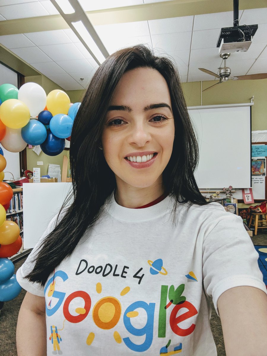 Today I had the privilege of revealing the  #Doodle4Google Washington State winner. You can now cast your vote for her here!  doodles.google.com/d4g/share/2018…