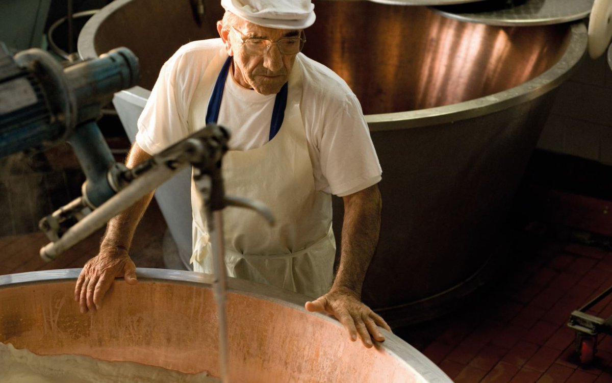 ParmesanAus's tweet photo. #DYK that the #production of the cow's #milk; the transformation into #cheese; the #maturation of a minimum age of 12 months; the packaging and the grating of #ParmigianoReggiano #PDO must take place #exclusively in the #AreaOfOrigin? https://t.co/UqrsMStYbh